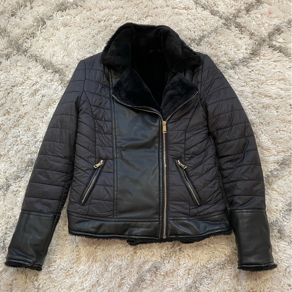 Reversible Guess Puffer / Fur Jacket - Picture 3 of 6